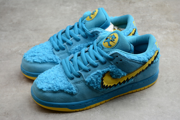 Grateful Dead x Nike SB Dunk Low "Blue  Bear"-CJ5378-400