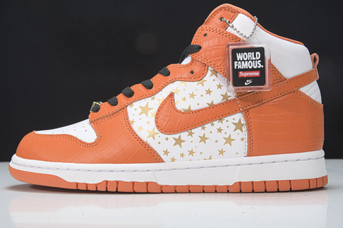Nike Dunk High Pro SB S*UPRE*ME  orange -307385-181