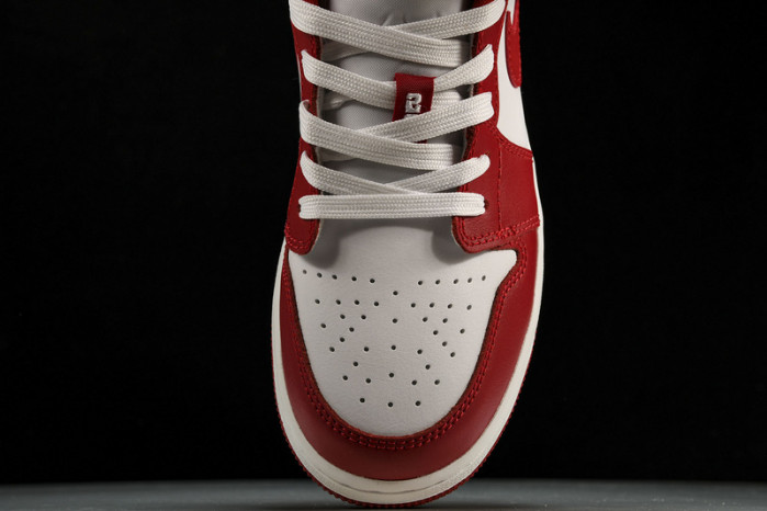 Jordan 1 Low Gym Red White  - 553560-611