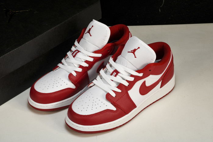 Jordan 1 Low Gym Red White  - 553560-611