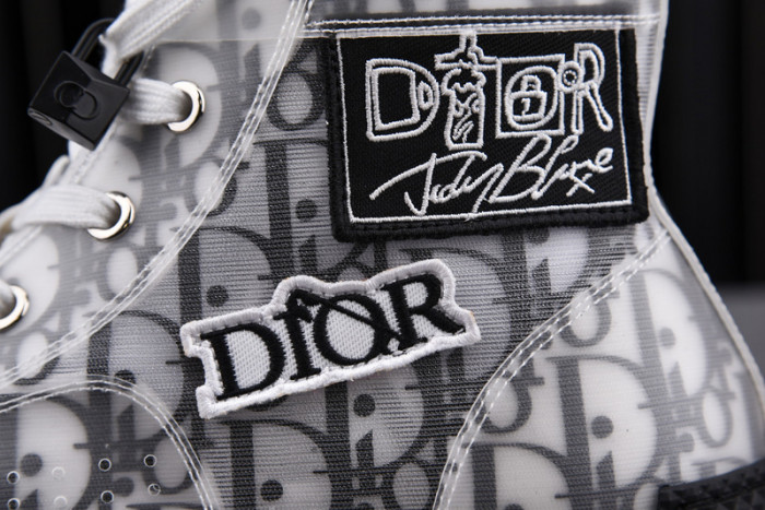 D1R* B23 OBLIQUE HIGH TOP SNEAKERS  KICKZE DR-10