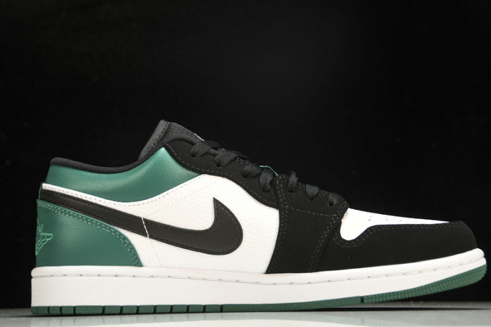 Jordan 1 Low White Black Mystic Green  553558-113