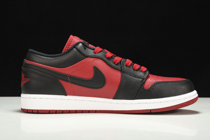 Jordan 1 Low Black Gym Red - 553558-610