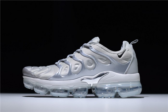 Nike VaporMax Plus “Triple White” Pure Platinum mens  924453-100