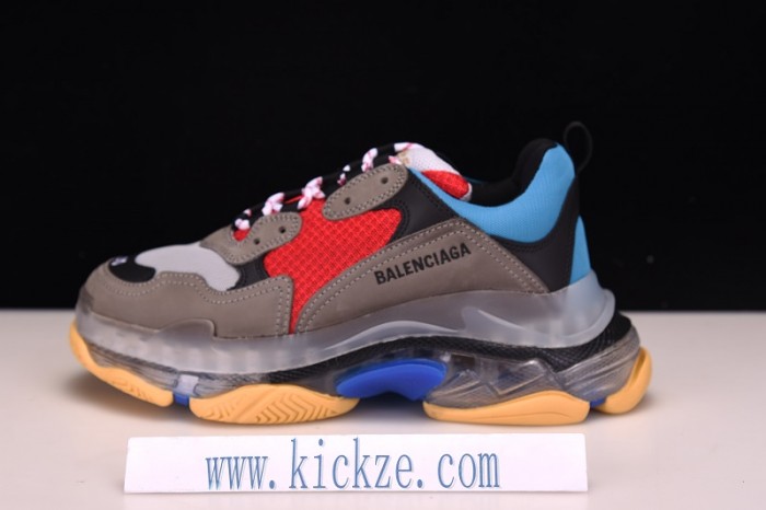 BL TRIPLE S TRAINERS CLEAR SOLE BLUE ADN RED 541624  W09O1 2120