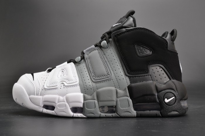 Nike Air More Uptempo “Tri-Color” black-Grey-White mens 921948-002